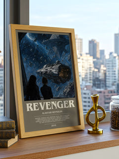 Revenger bookish print framed by window – literary home decor