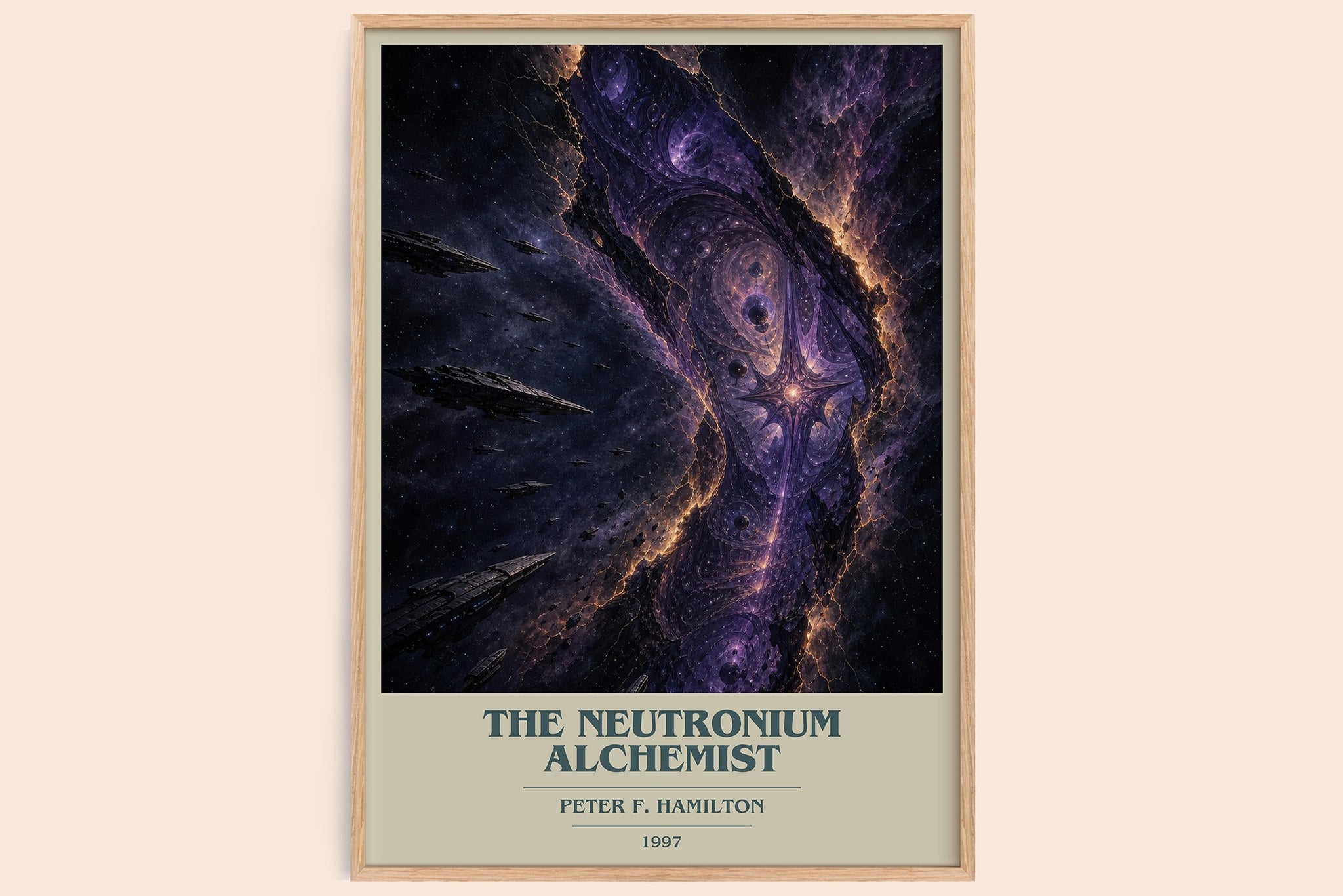 The Neutronium Alchemist Book Cover Poster by Peter F. Hamilton