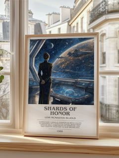 Shards of Honor bookish poster colour and style options – Lois McMaster Bujold book art