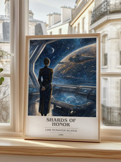 Shards of Honor book cover poster colour and style options – Lois McMaster Bujold book art