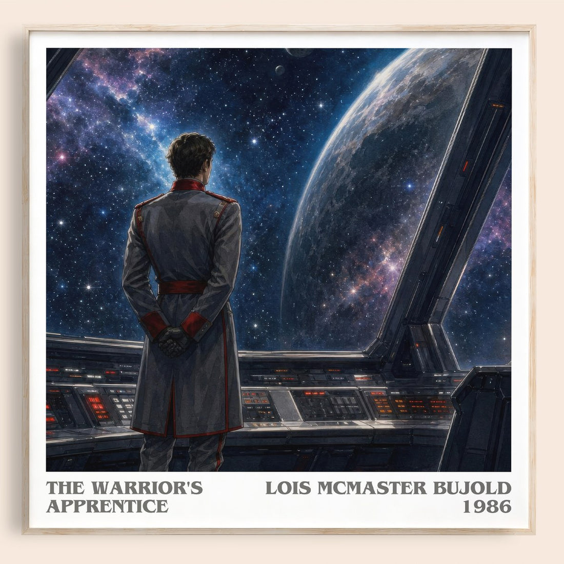 The Warrior's Apprentice literary book poster by Lois McMaster Bujold – framed literary art print