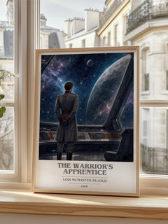 The Warrior's Apprentice book cover poster colour and style options – Lois McMaster Bujold book art