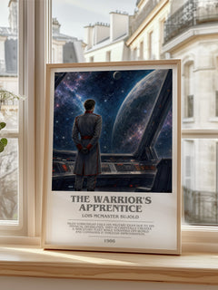 The Warrior's Apprentice bookish poster colour and style options – Lois McMaster Bujold book art