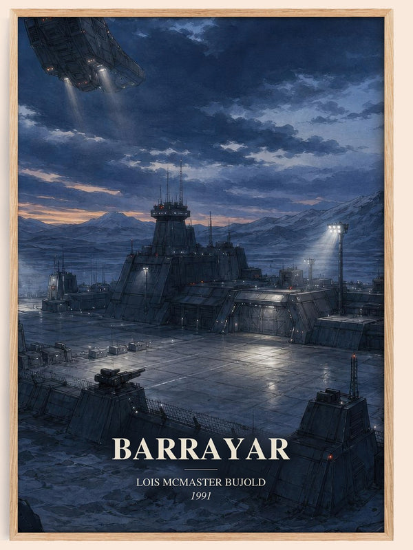 Barrayar watercolour book poster by Lois McMaster Bujold – framed literary art print