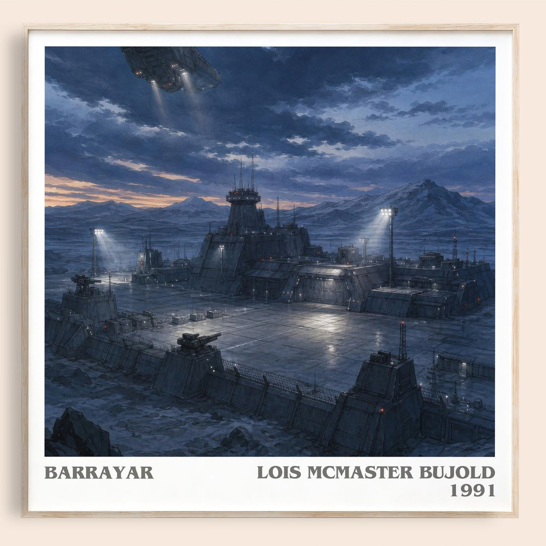 Barrayar literary book poster by Lois McMaster Bujold – framed literary art print