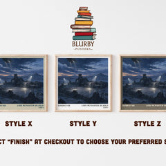Barrayar literary print in frame leaning in hallway – sci fi wall art