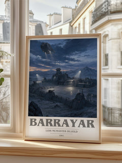 Barrayar book cover poster colour and style options – Lois McMaster Bujold book art