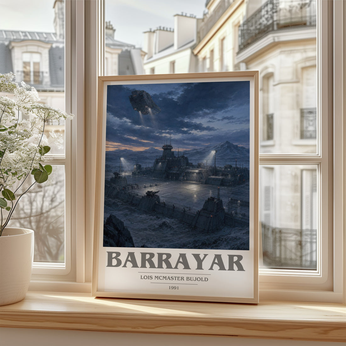 Barrayar book cover poster colour and style options – Lois McMaster Bujold book art