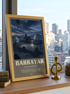 Barrayar bookish print framed by window – literary home decor