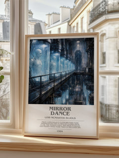 Mirror Dance bookish poster colour and style options – Lois McMaster Bujold book art