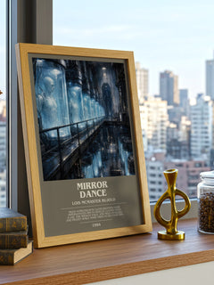 Mirror Dance bookish print framed by window – literary home decor