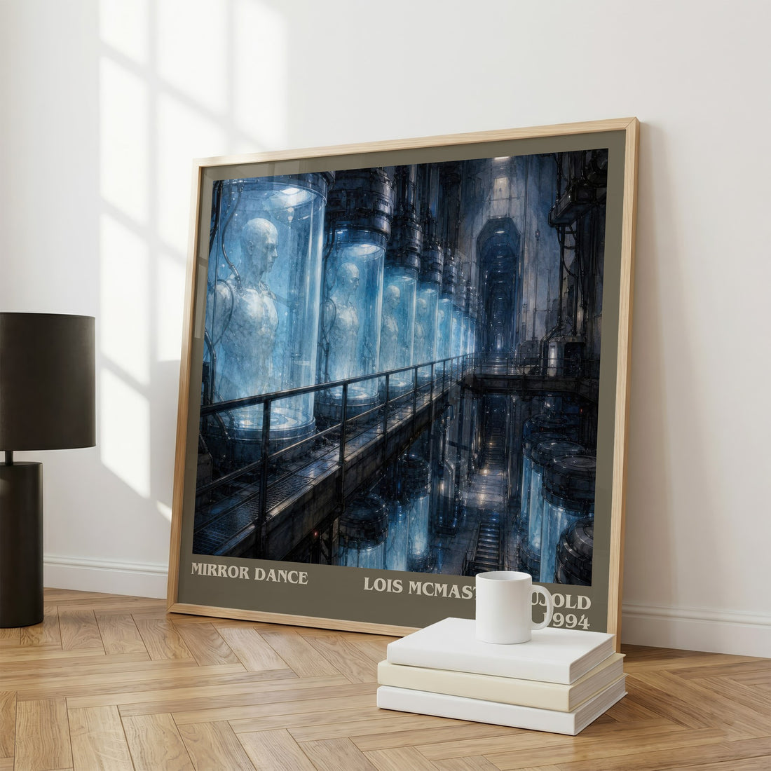 Mirror Dance literary print framed by window – literary home decor