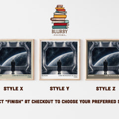Memory literary print in frame leaning in hallway – sci fi wall art