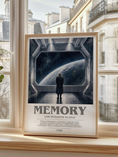 Memory bookish poster colour and style options – Lois McMaster Bujold book art