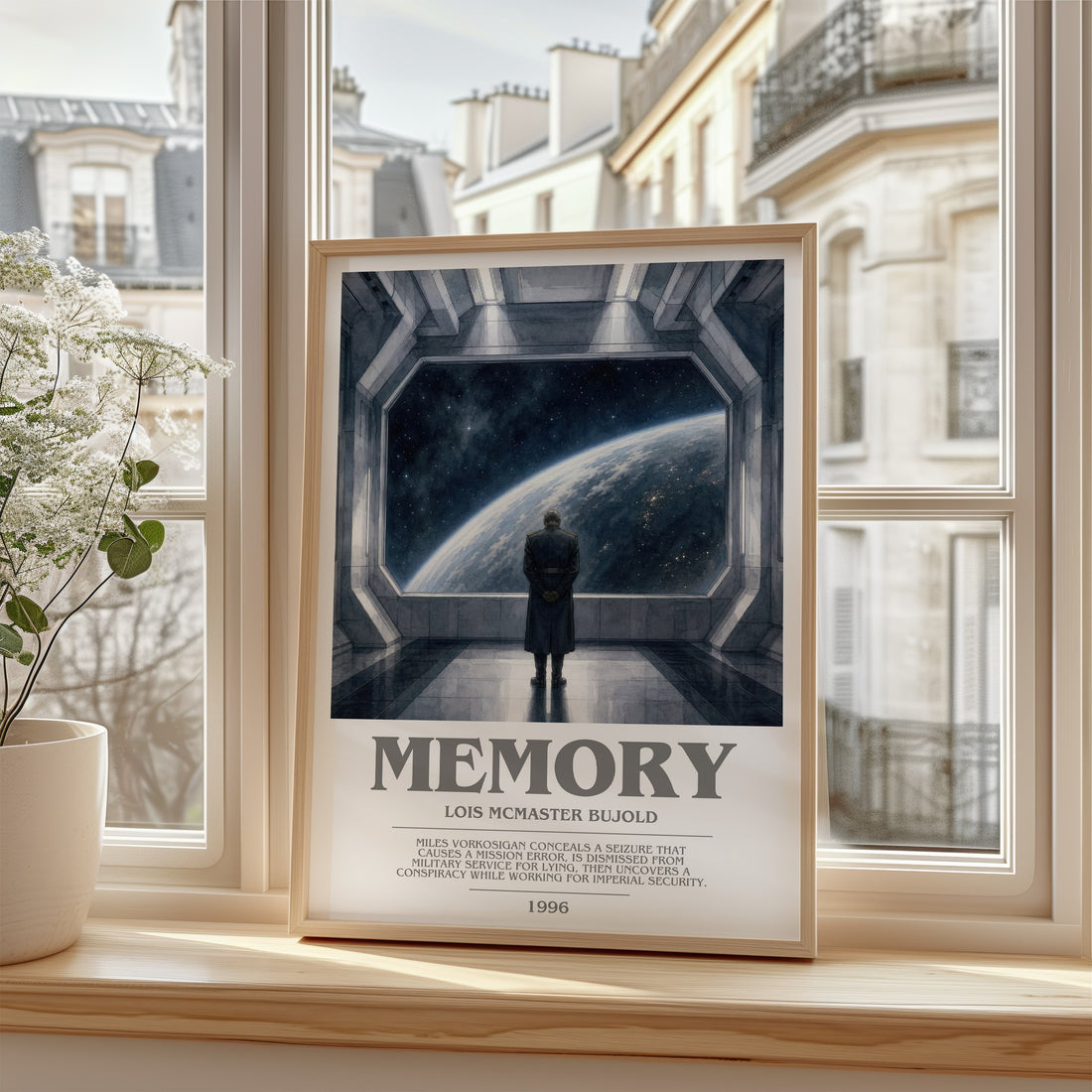 Memory bookish poster colour and style options – Lois McMaster Bujold book art