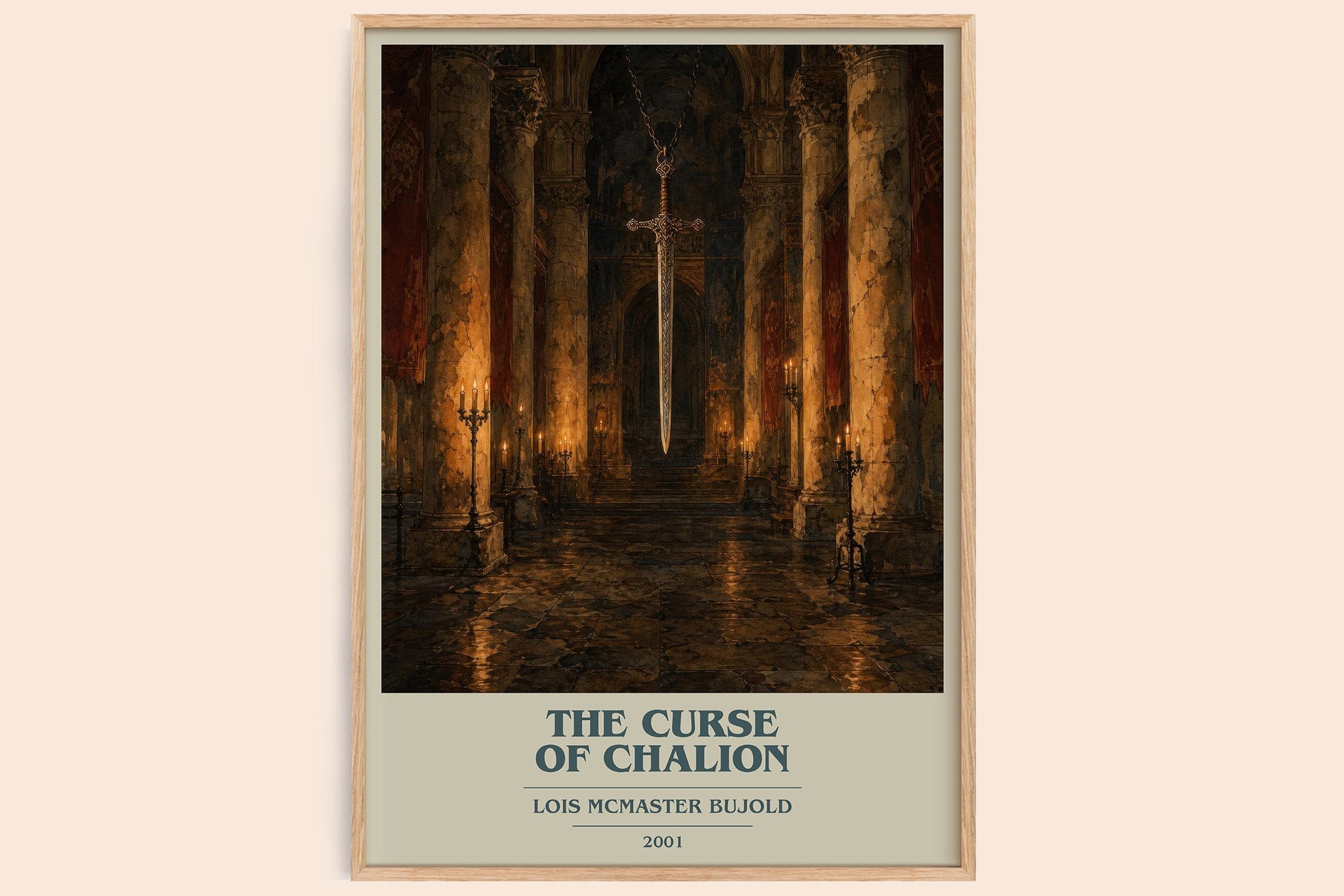 The Curse of Chalion Book Cover Poster by Lois McMaster Bujold