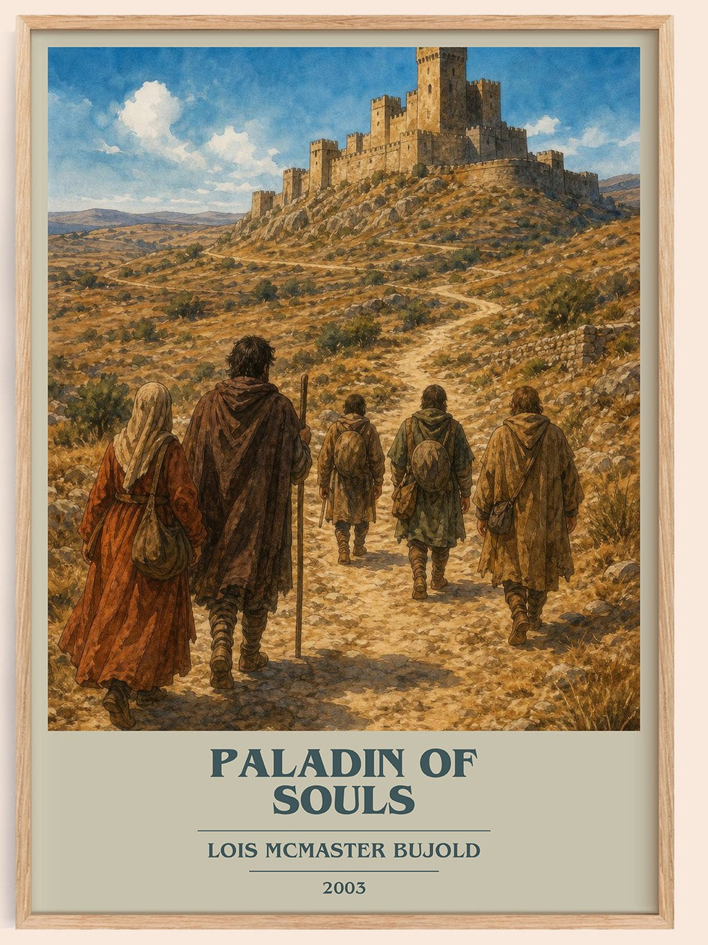 Paladin of Souls book cover book poster by Lois McMaster Bujold – framed literary art print