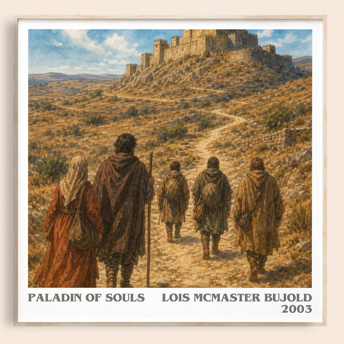 Paladin of Souls literary book poster by Lois McMaster Bujold – framed literary art print