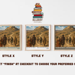 Paladin of Souls literary print in frame leaning in hallway – fantasy wall art