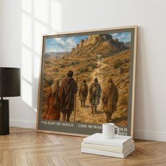 Paladin of Souls literary print framed by window – literary home decor