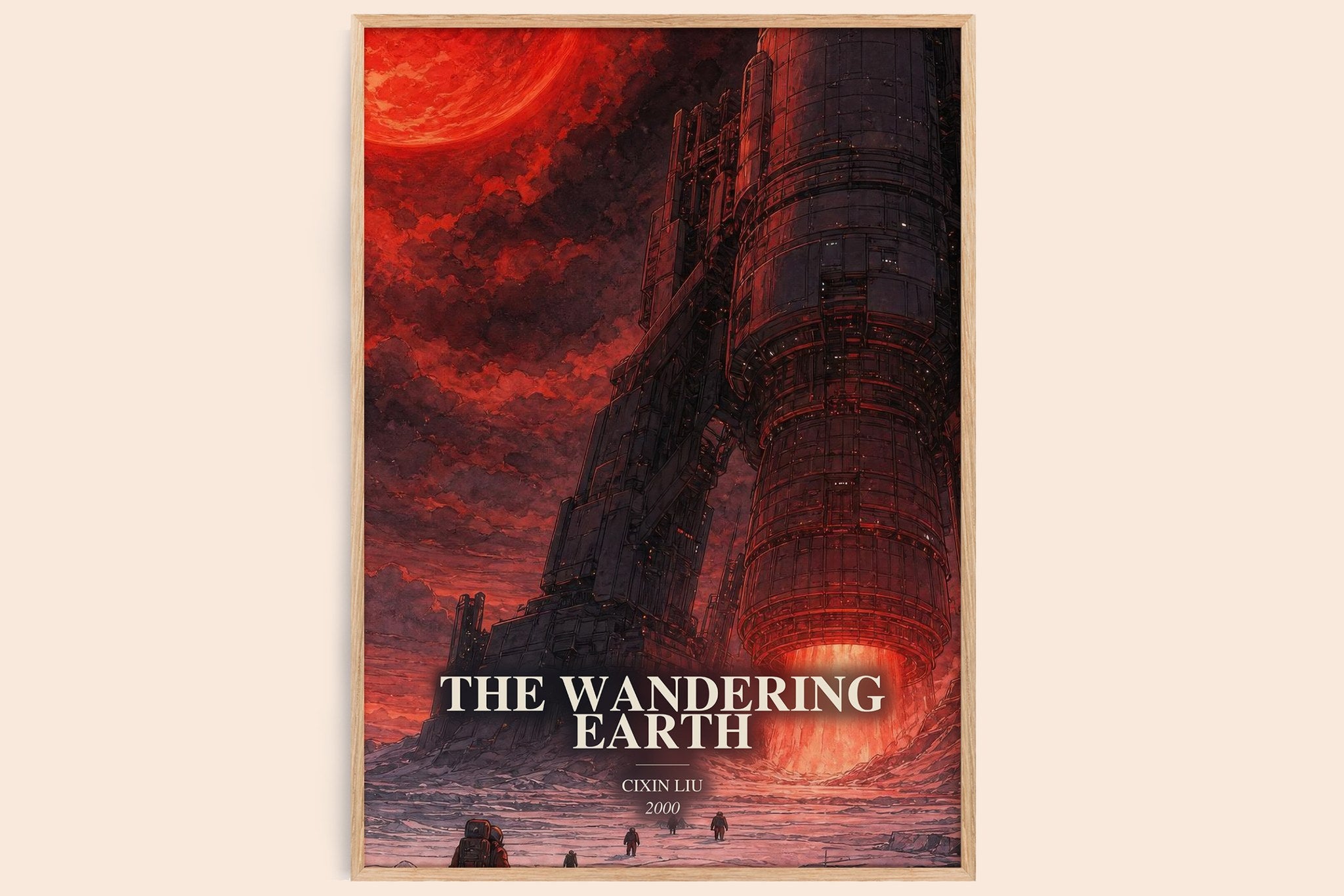The Wandering Earth Book Watercolour Illustration by Cixin Liu