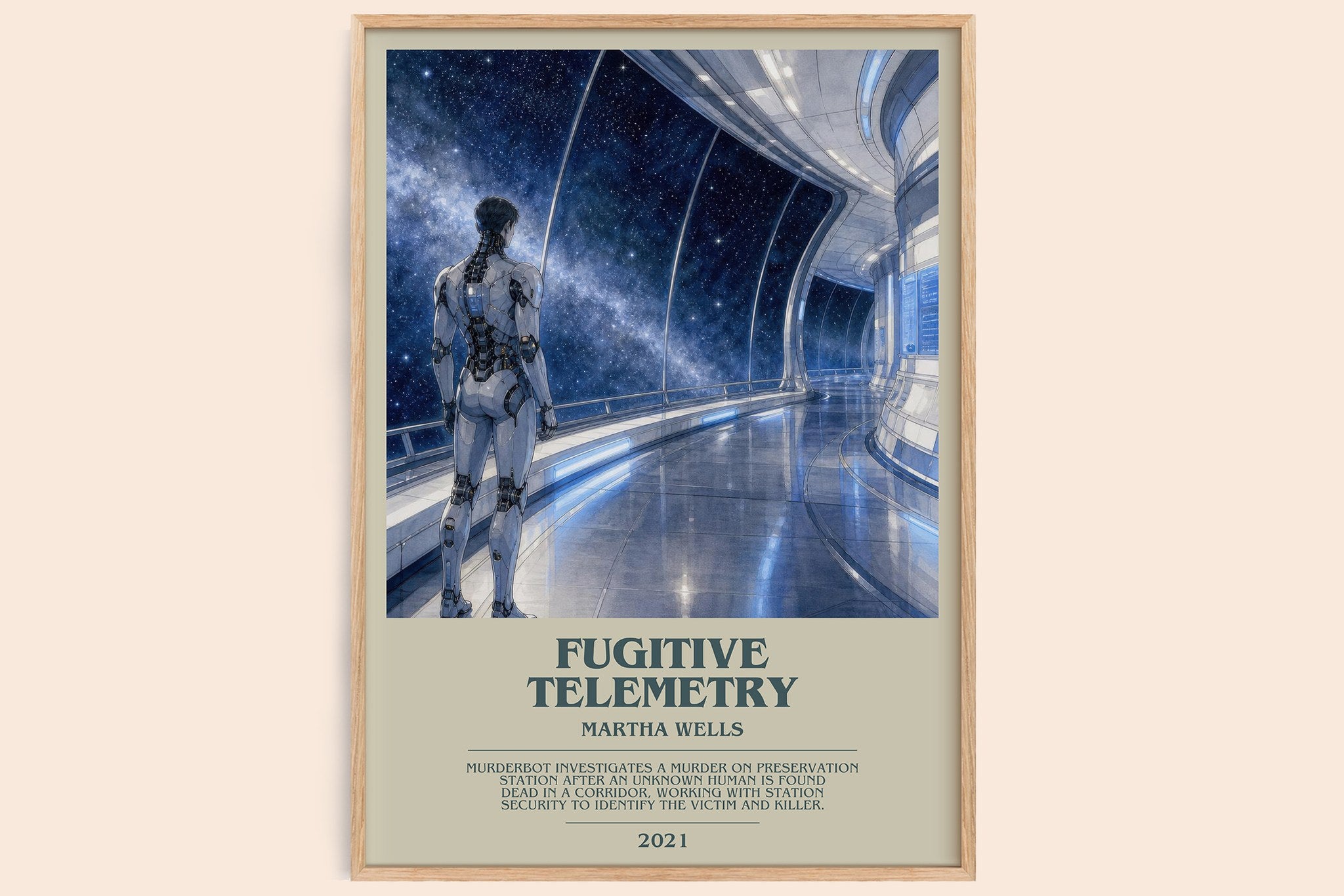 Fugitive Telemetry Bookish Wall Art by Martha Wells