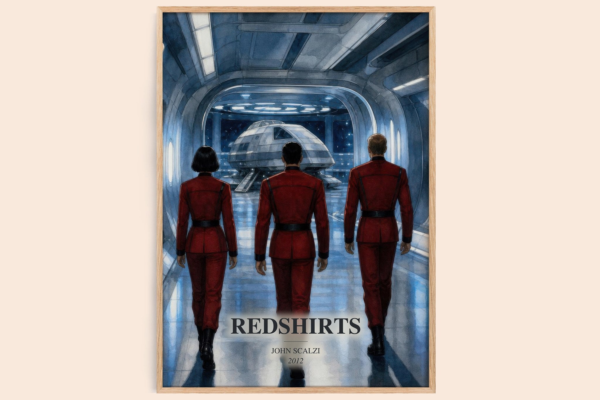 Redshirts Book Watercolour Illustration by John Scalzi