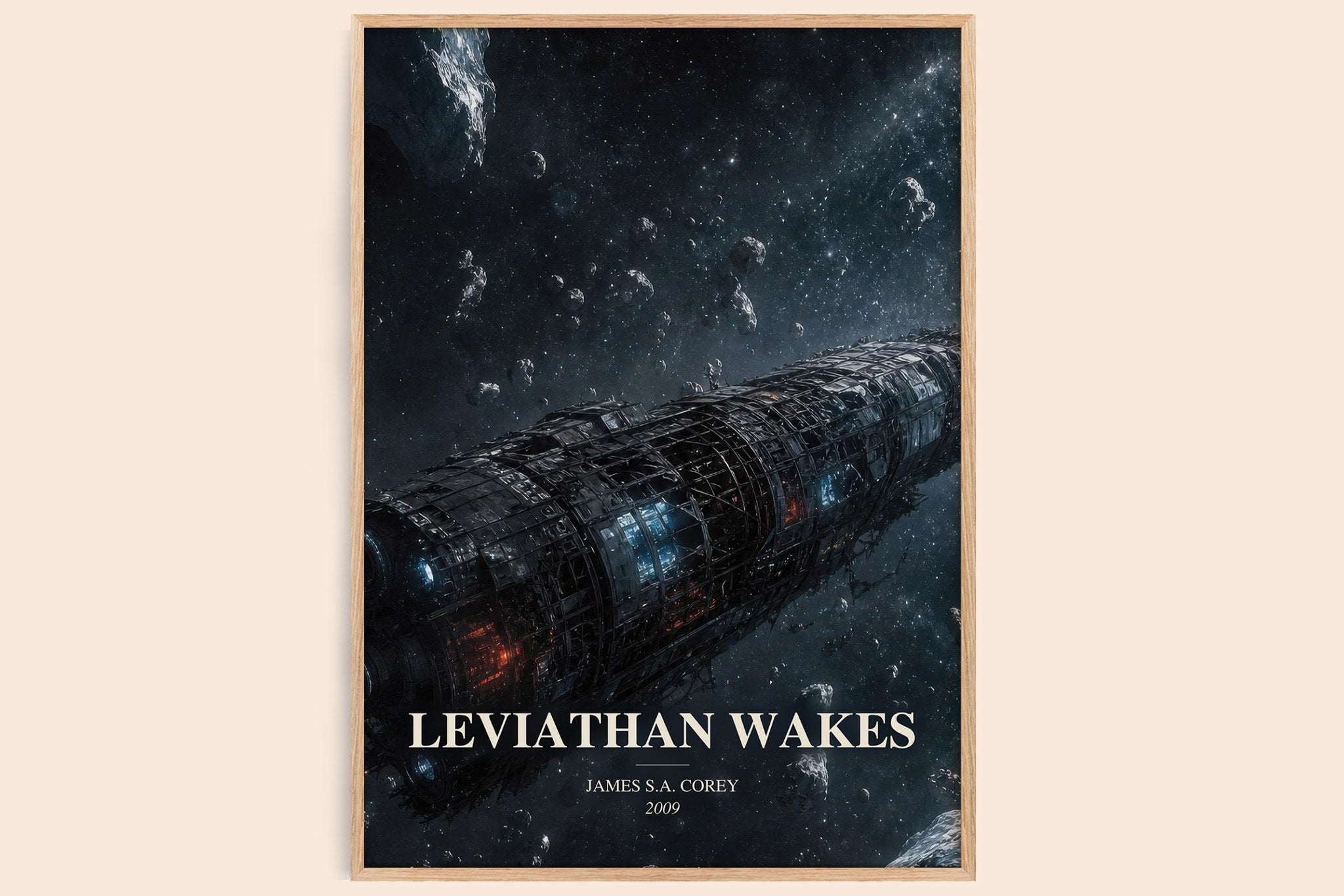 Leviathan Wakes Book Watercolour Illustration by James S.A. Corey