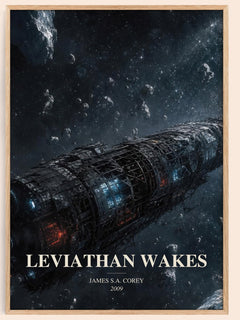 Leviathan Wakes watercolour book poster by James S.A. Corey – framed literary art print