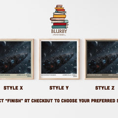 Leviathan Wakes literary print in frame leaning in hallway – sci fi wall art