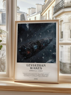Leviathan Wakes bookish poster colour and style options – James S.A. Corey book art