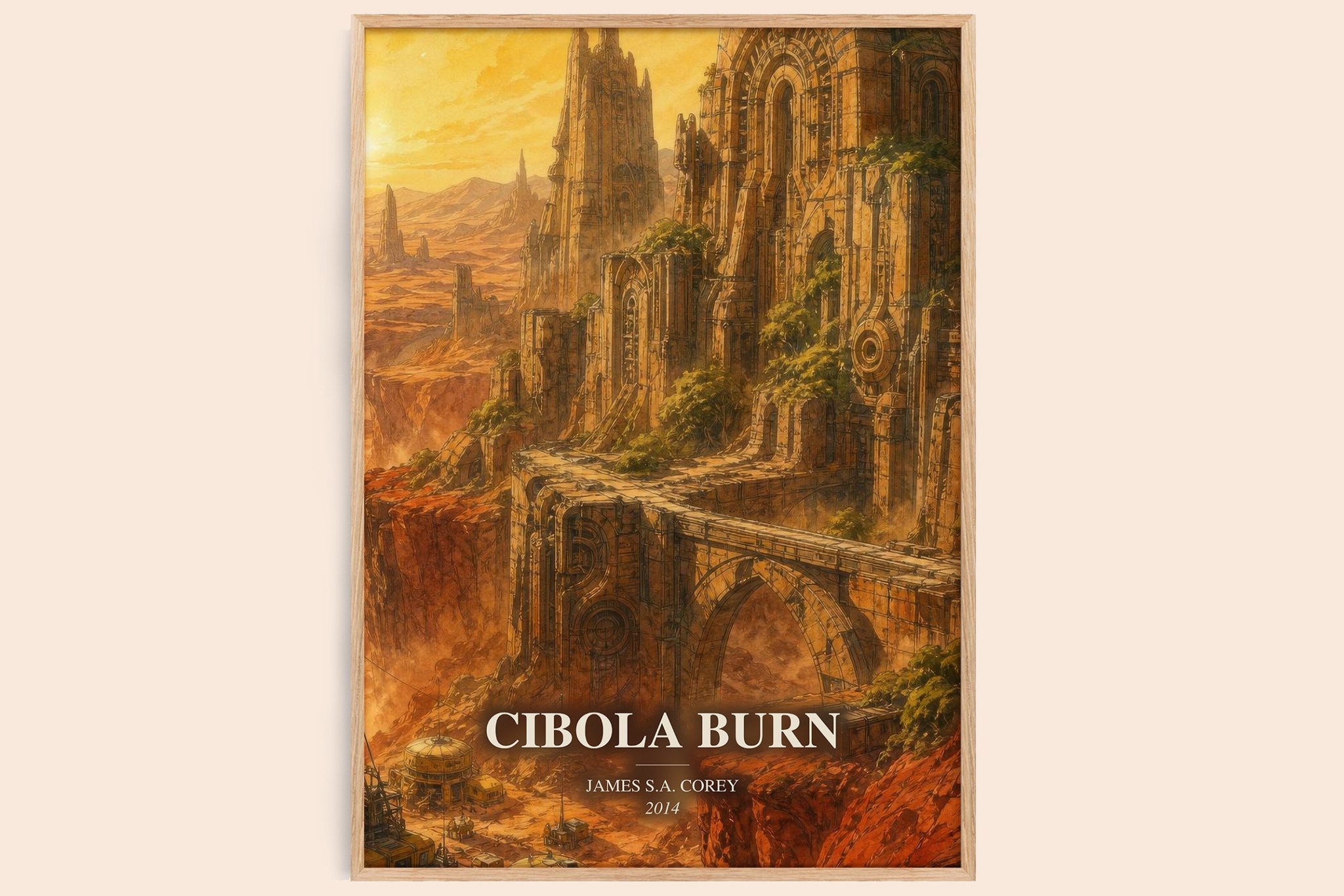 Cibola Burn Book Watercolour Illustration by James S.A. Corey