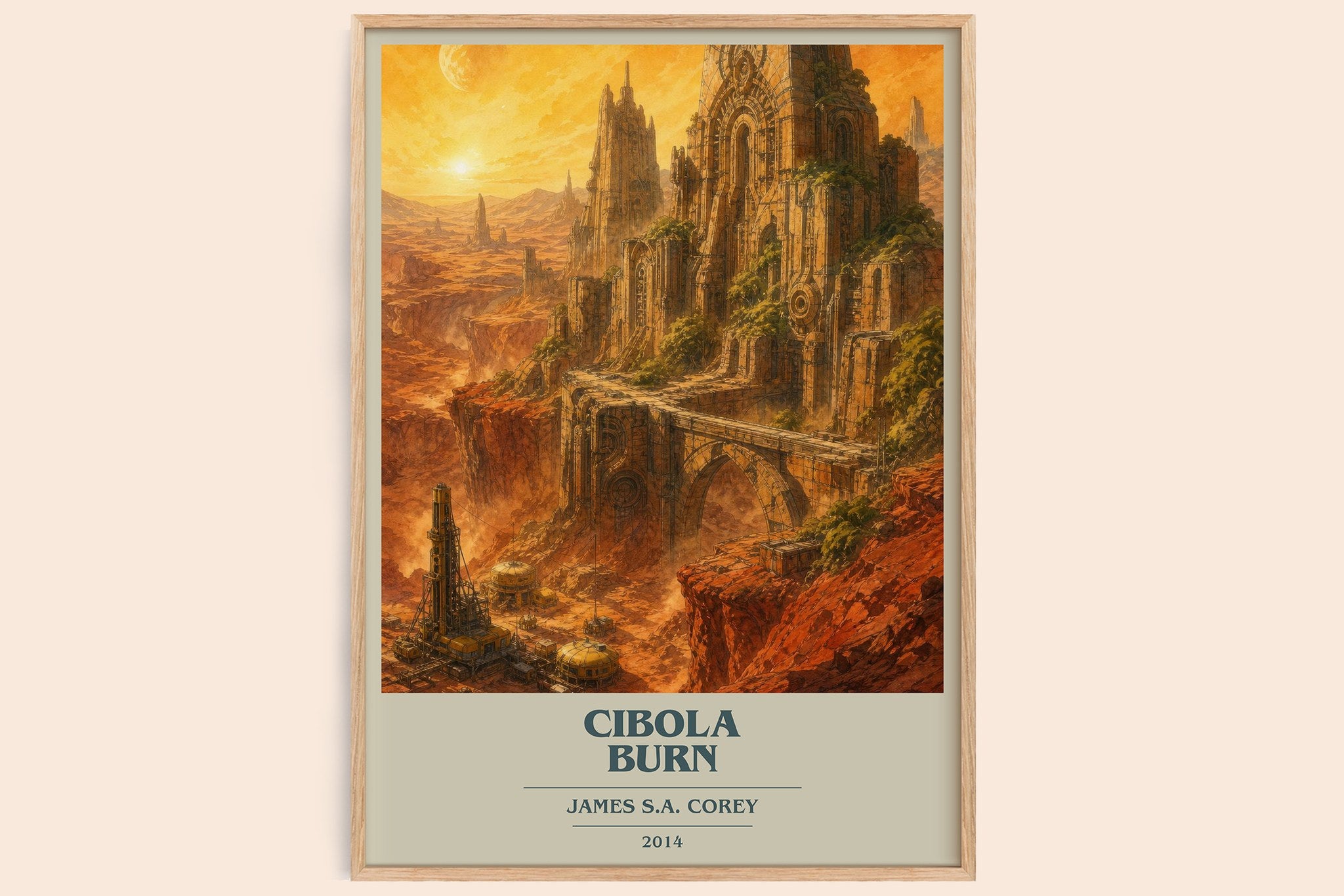 Cibola Burn Book Cover Poster by James S.A. Corey
