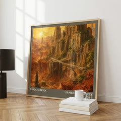 Cibola Burn literary print framed by window – literary home decor