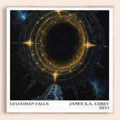 Leviathan Falls literary book poster by James S.A. Corey – framed literary art print