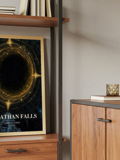 Leviathan Falls book watercolour illustration paper finish options – matte satin gloss