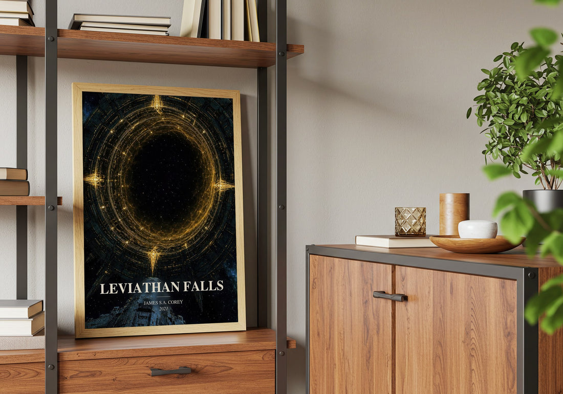 Leviathan Falls book watercolour illustration paper finish options – matte satin gloss