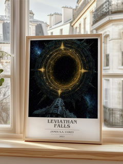 Leviathan Falls book cover poster colour and style options – James S.A. Corey book art