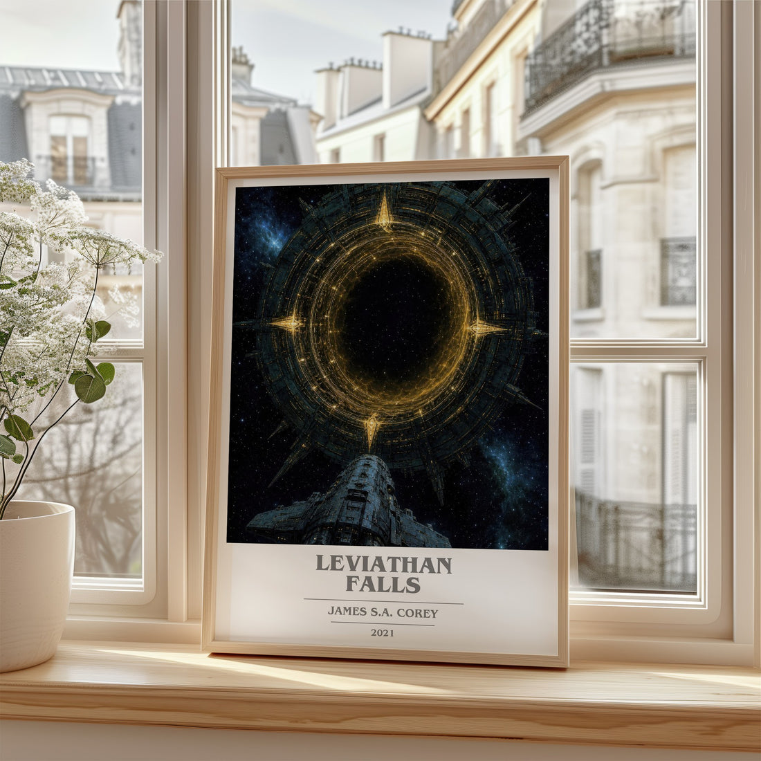Leviathan Falls book cover poster colour and style options – James S.A. Corey book art