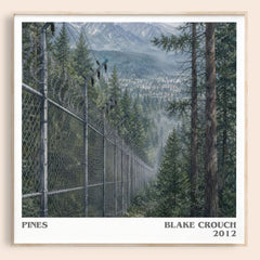 Pines literary book poster by Blake Crouch – framed literary art print