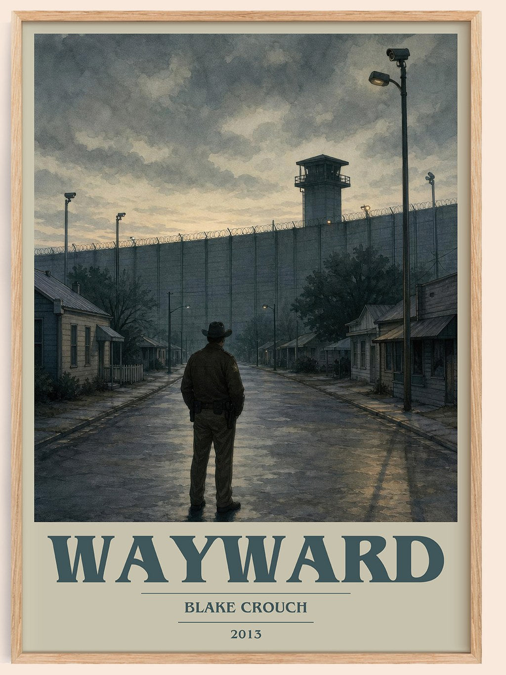 Wayward book cover book poster by Blake Crouch – framed literary art print