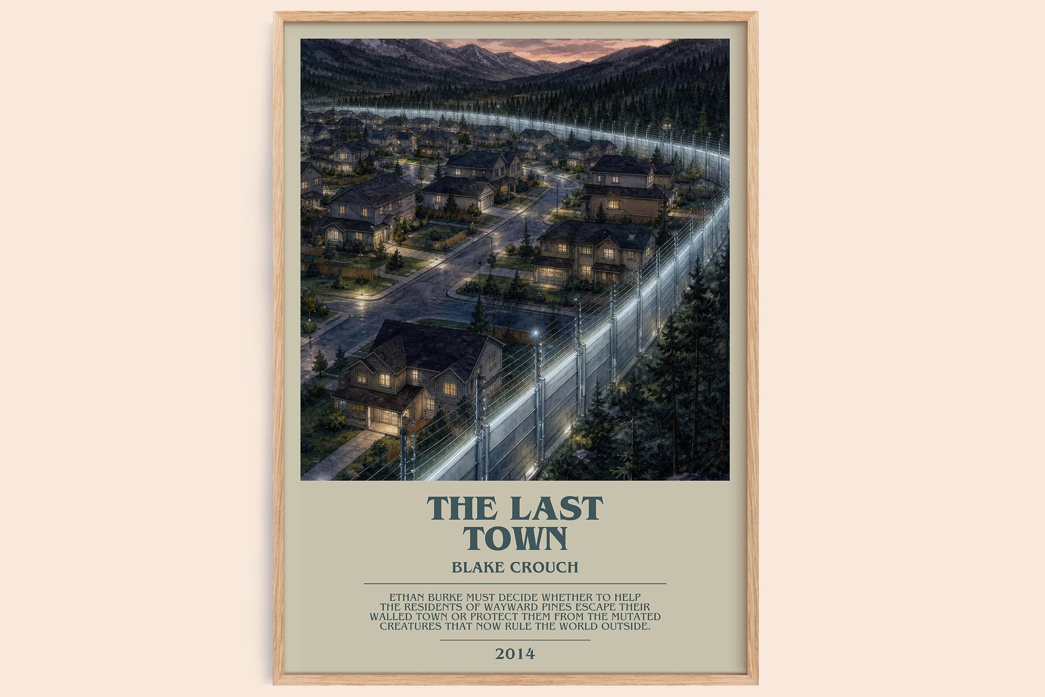 The Last Town Bookish Wall Art by Blake Crouch
