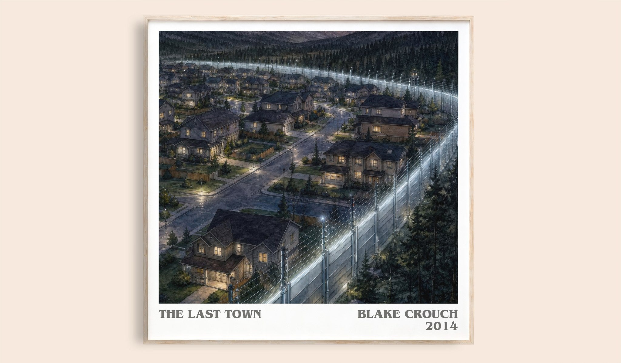 The Last Town Literary Art Print by Blake Crouch