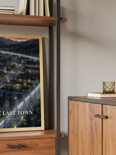 The Last Town book watercolour illustration paper finish options – matte satin gloss