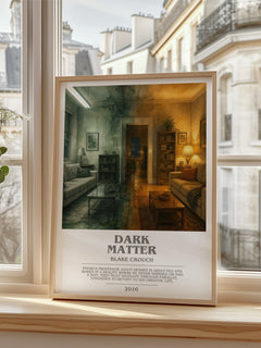 Dark Matter bookish poster colour and style options – Blake Crouch book art