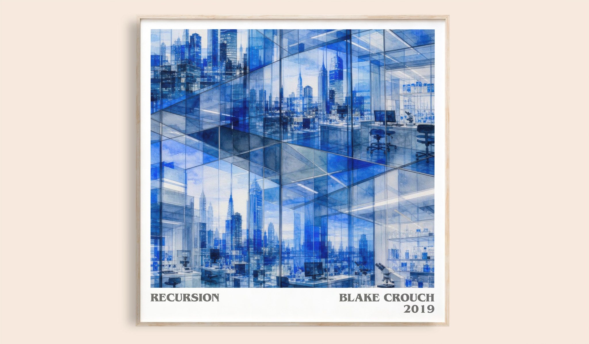 Recursion Literary Art Print by Blake Crouch