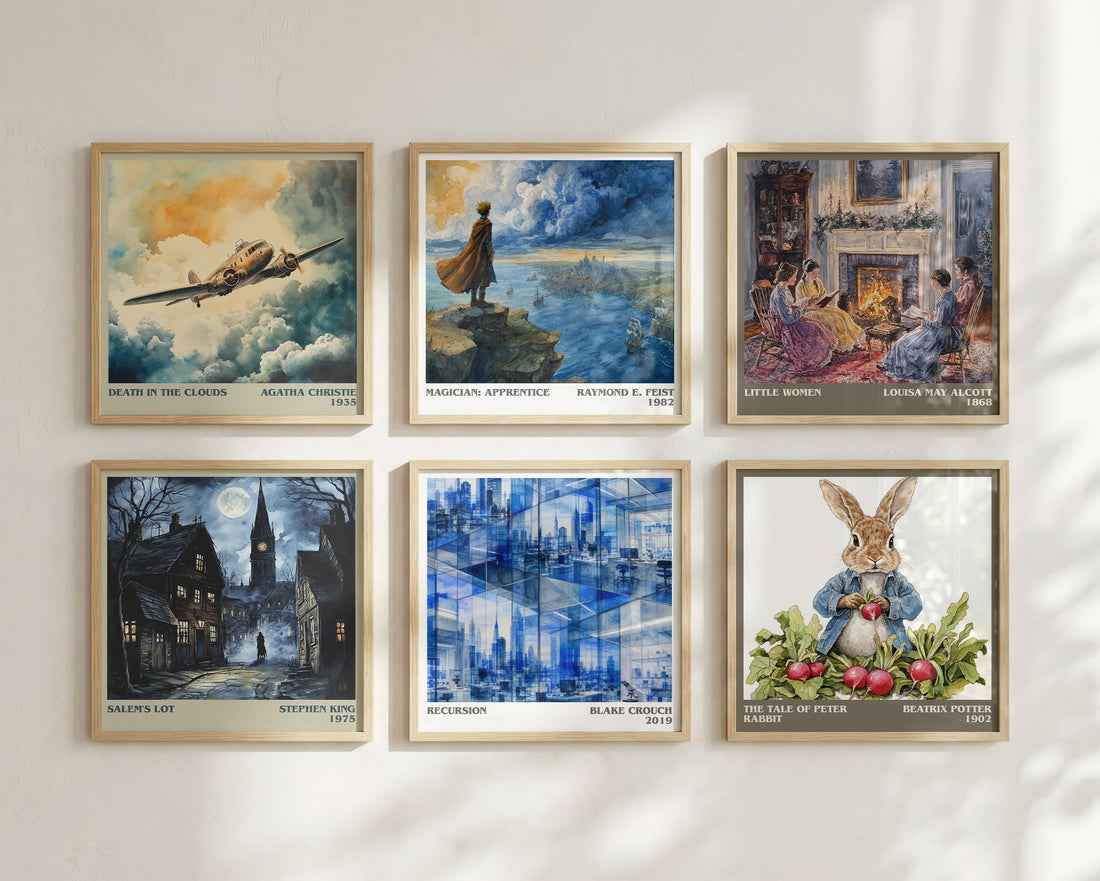 Recursion literary art print colour and style options – Blake Crouch book art