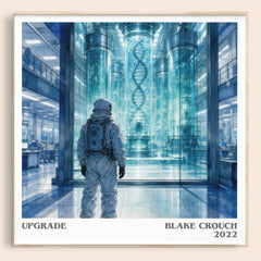 Upgrade literary book poster by Blake Crouch – framed literary art print