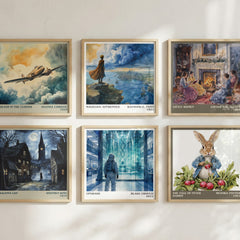 Upgrade literary art print colour and style options – Blake Crouch book art