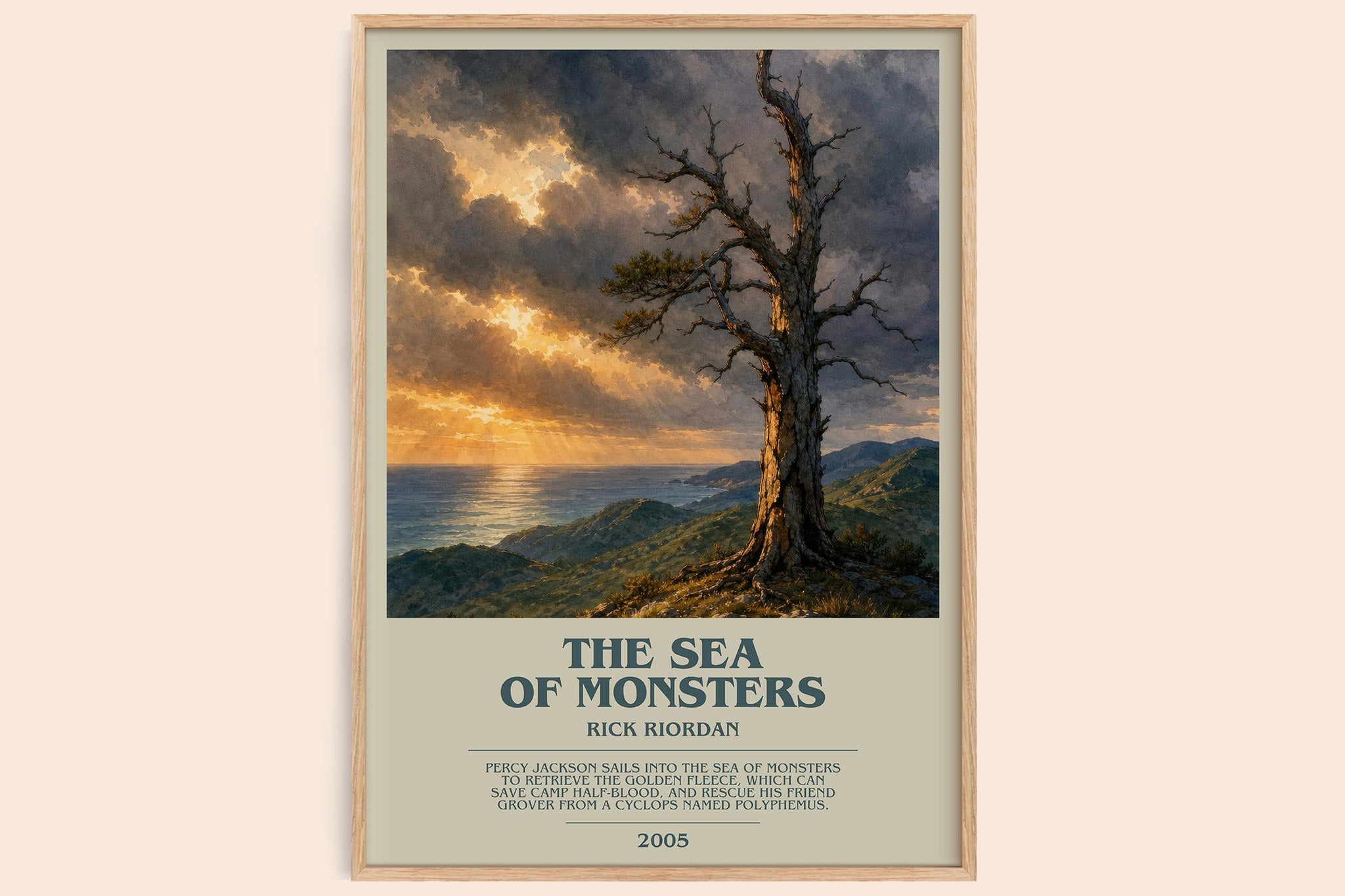 The Sea of Monsters Bookish Wall Art by Rick Riordan